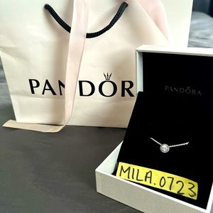 COPY - Pandora necklace with box and shopping bag.